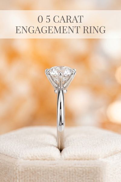0 5 carat engagement ring