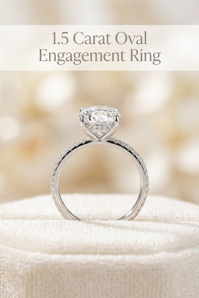 1 5 carat oval engagement ring