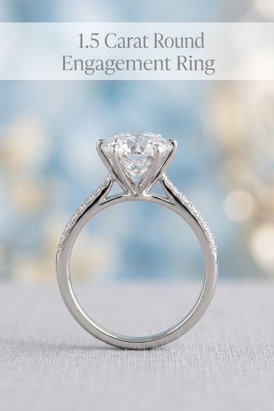 1 5 carat round engagement ring