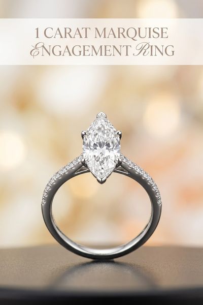 1 carat marquise engagement ring