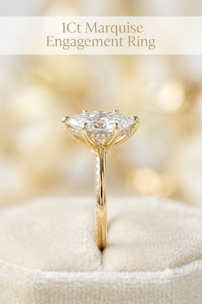 1ct marquise engagement ring