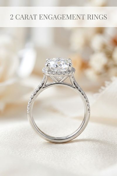 2 carat engagement rings