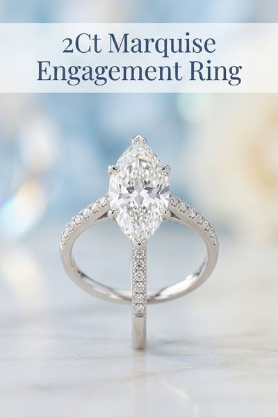 2ct marquise engagement ring
