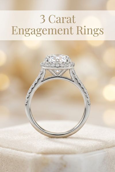 3 carat engagement rings