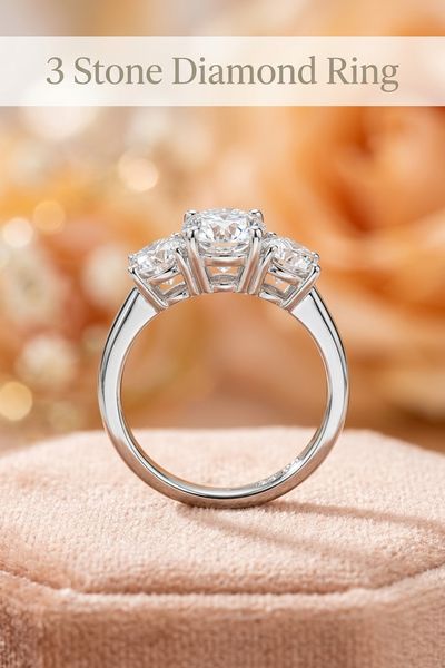 3 stone diamond ring