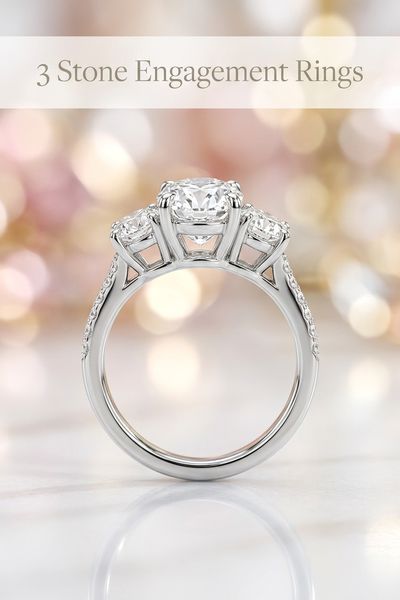 3 stone engagement rings