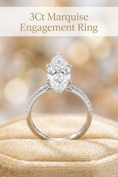 3ct marquise engagement ring