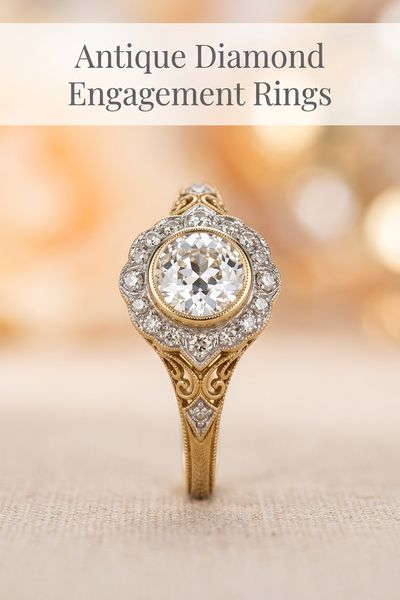 antique diamond engagement rings