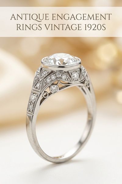 antique engagement rings vintage 1920s
