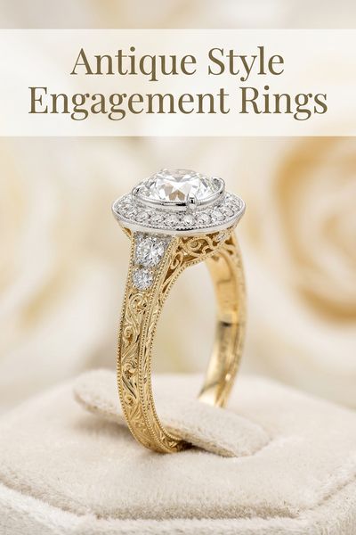 antique style engagement rings