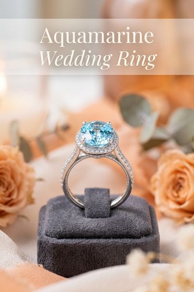 aquamarine wedding ring