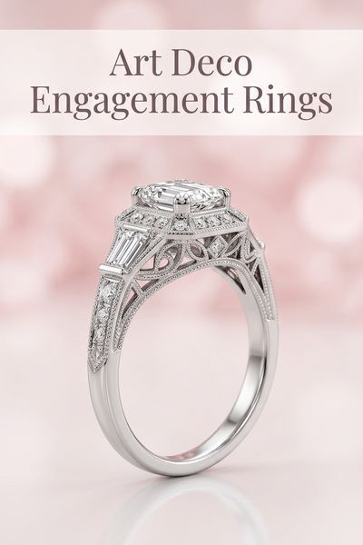 art deco engagement rings
