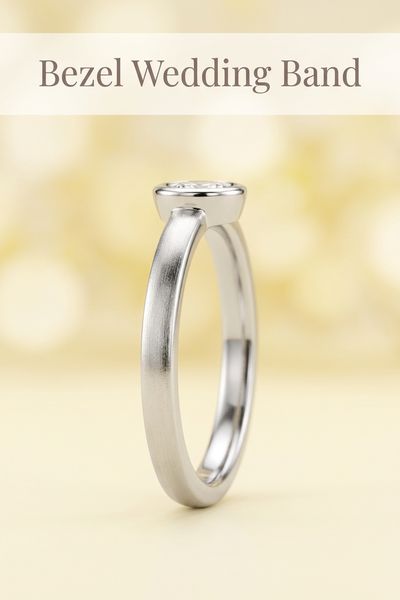 bezel wedding band