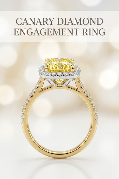 canary diamond engagement ring