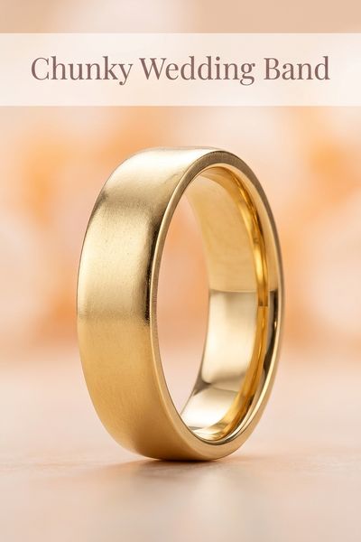 chunky wedding band