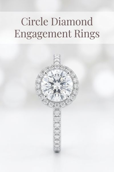 circle diamond engagement rings