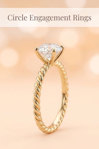 circle engagement rings