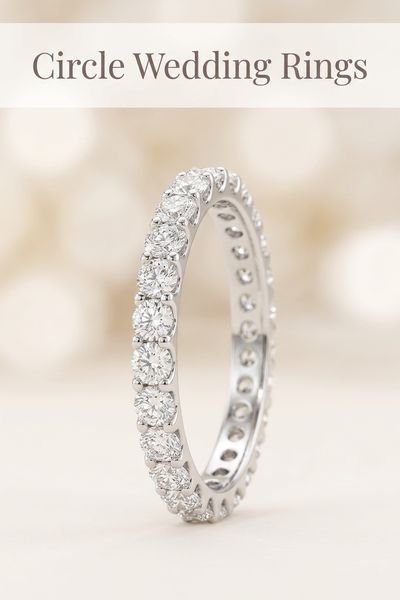 circle wedding rings