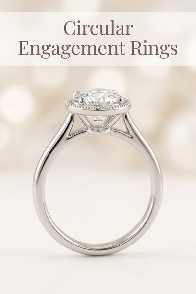 circular engagement rings