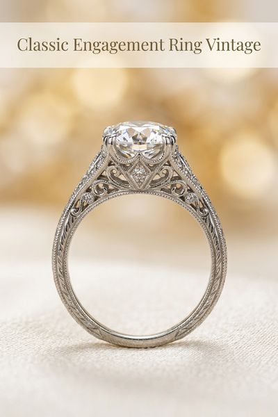 classic engagement ring vintage