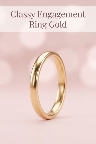 classy engagement ring gold