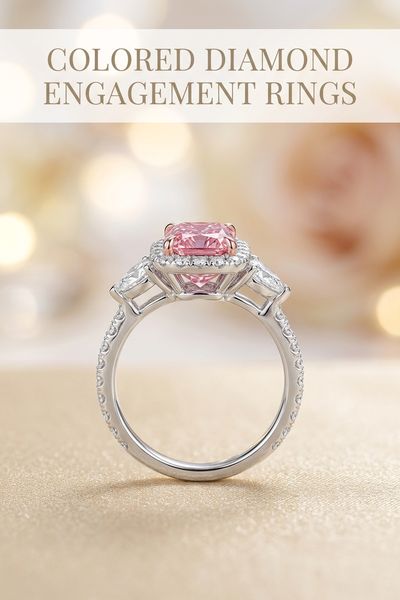 colored diamond engagement rings