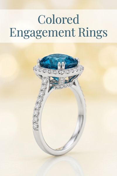 colored engagement rings