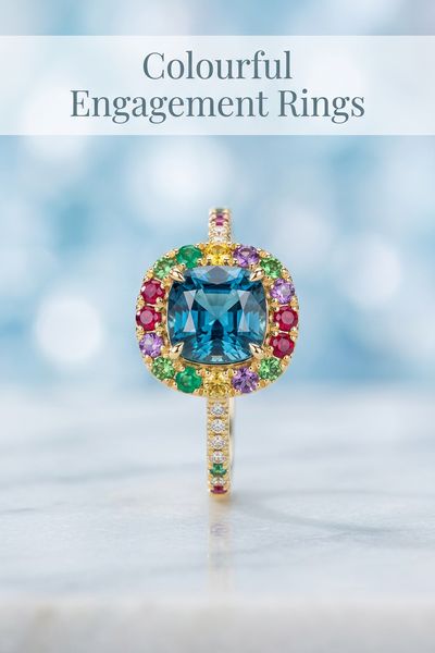 colourful engagement rings