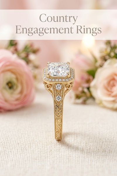 country engagement rings