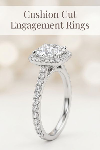 cushion cut engagement rings