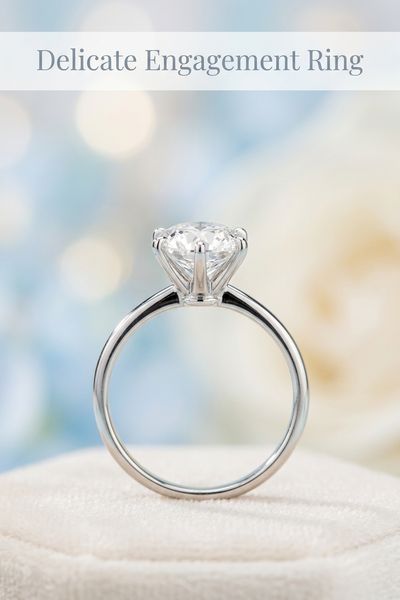 delicate engagement ring