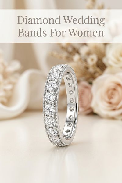 diamond wedding bands for women
