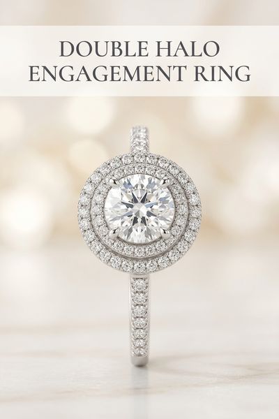 double halo engagement ring