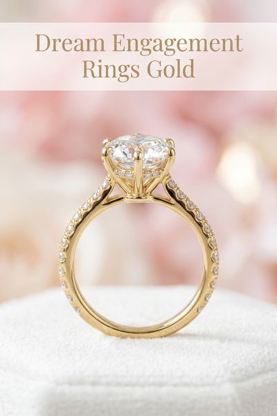 dream engagement rings gold