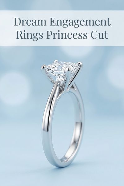 dream engagement rings princess cut