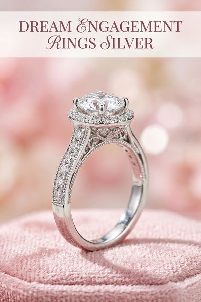dream engagement rings silver