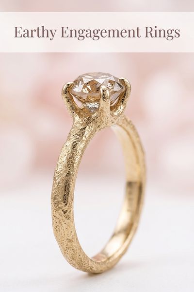 earthy engagement rings