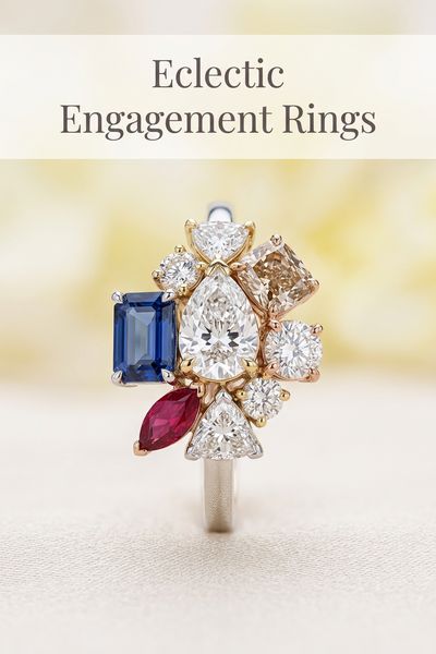 eclectic engagement rings