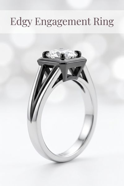 edgy engagement ring