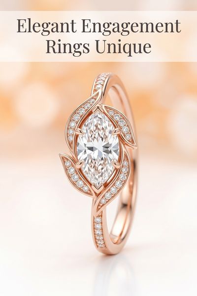 elegant engagement rings unique