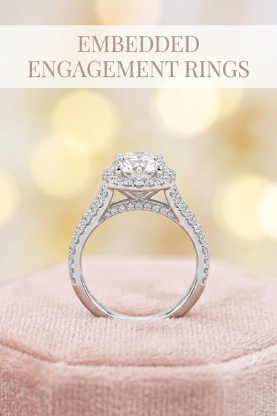 embedded engagement rings