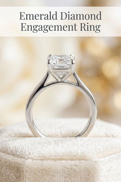 emerald diamond engagement ring