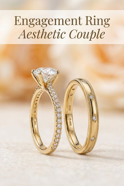 engagement ring aesthetic couple