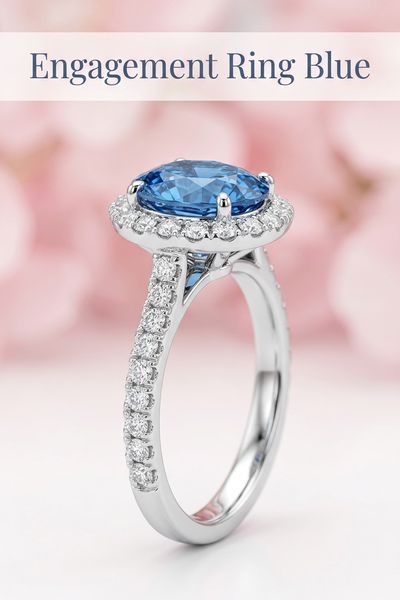 engagement ring blue