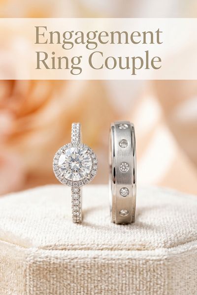 engagement ring couple