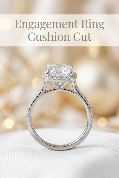 engagement ring cushion cut