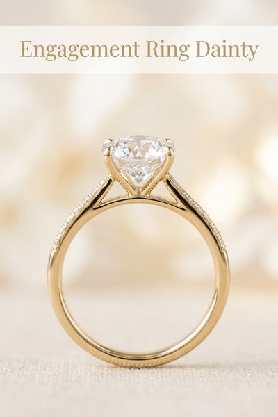 engagement ring dainty