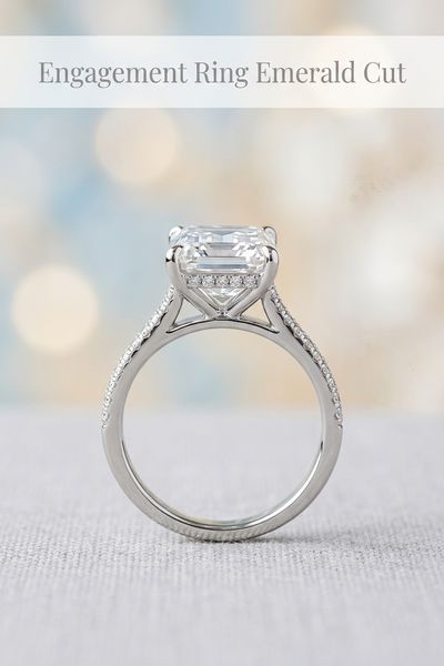 engagement ring emerald cut