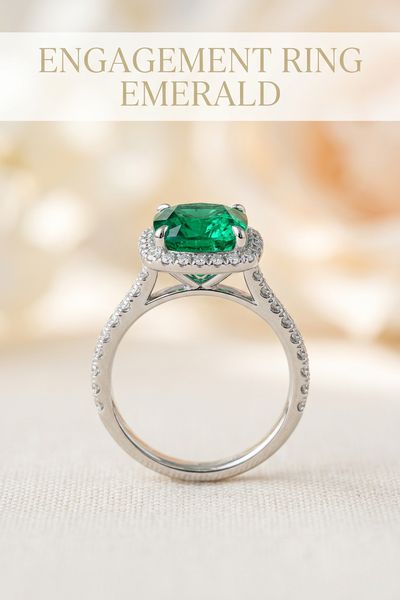 engagement ring emerald