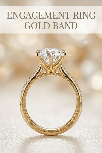 engagement ring gold band